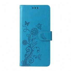 Fodral Oppo Find X9 5g Blommigt Fjärilsmönster