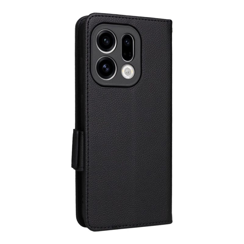 Fodral Oppo Find X9 5g Konstläder Med Rem