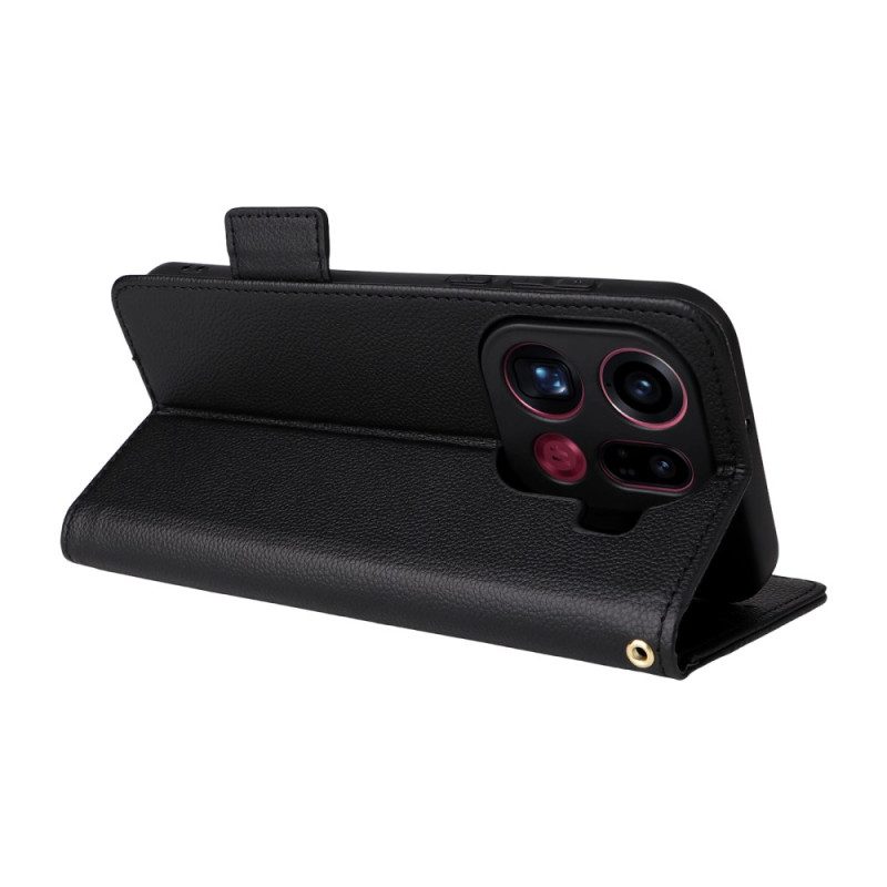 Fodral Oppo Find X9 Pro 5g Konstläder Med Remmar