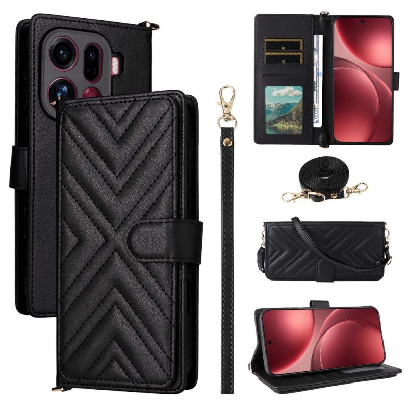 Fodral Oppo Find X9 Pro 5g Vadderad Med Remmar