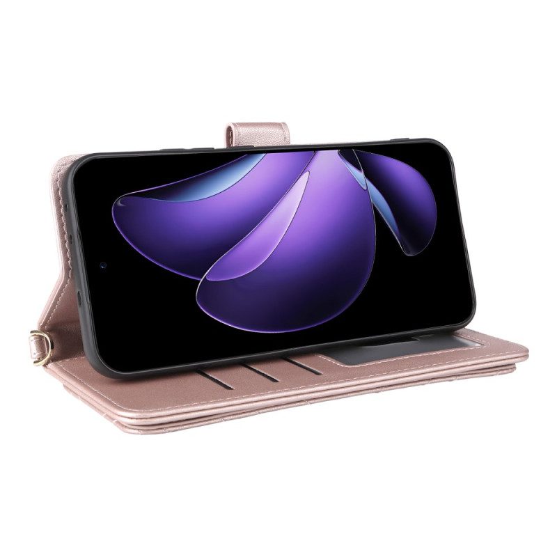 Fodral Oppo Reno 13 5g Retrodesign Med Rem Och Axelrem