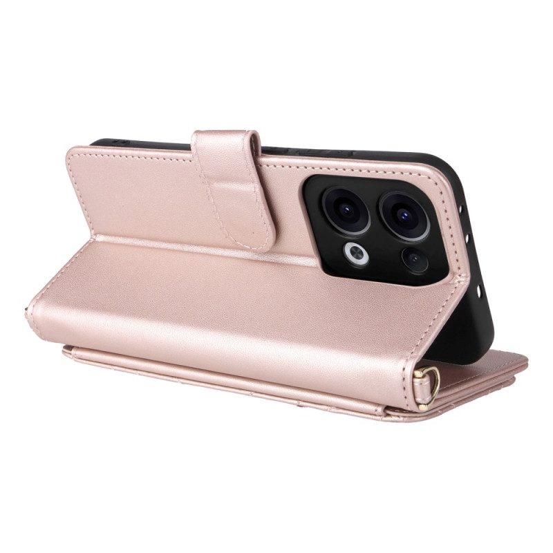 Fodral Oppo Reno 13 5g Retrodesign Med Rem Och Axelrem