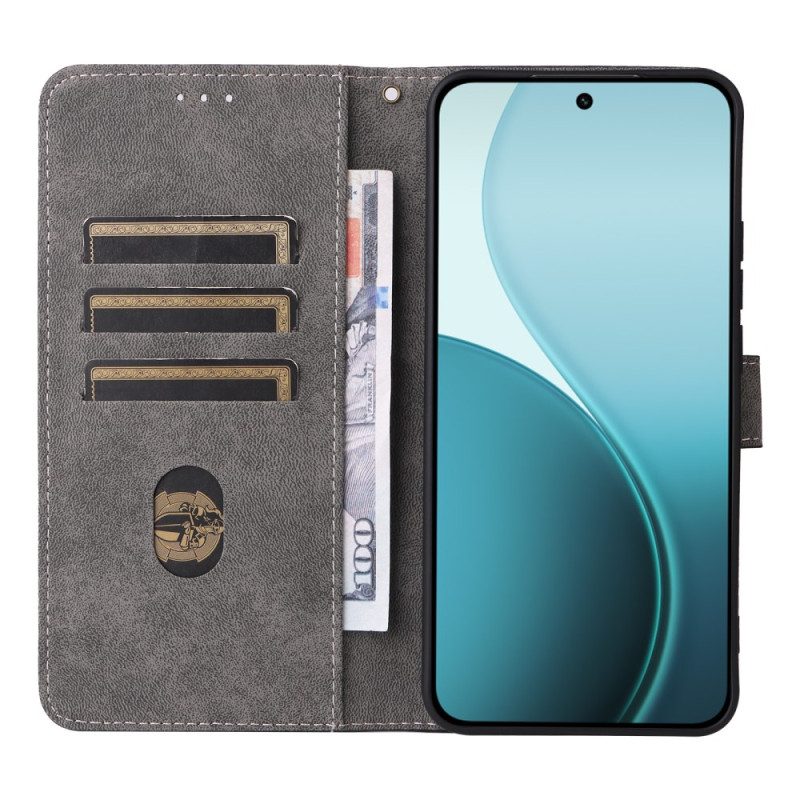 Fodral Oppo Reno 14 5g Rfid-skydd Mockaeffekt