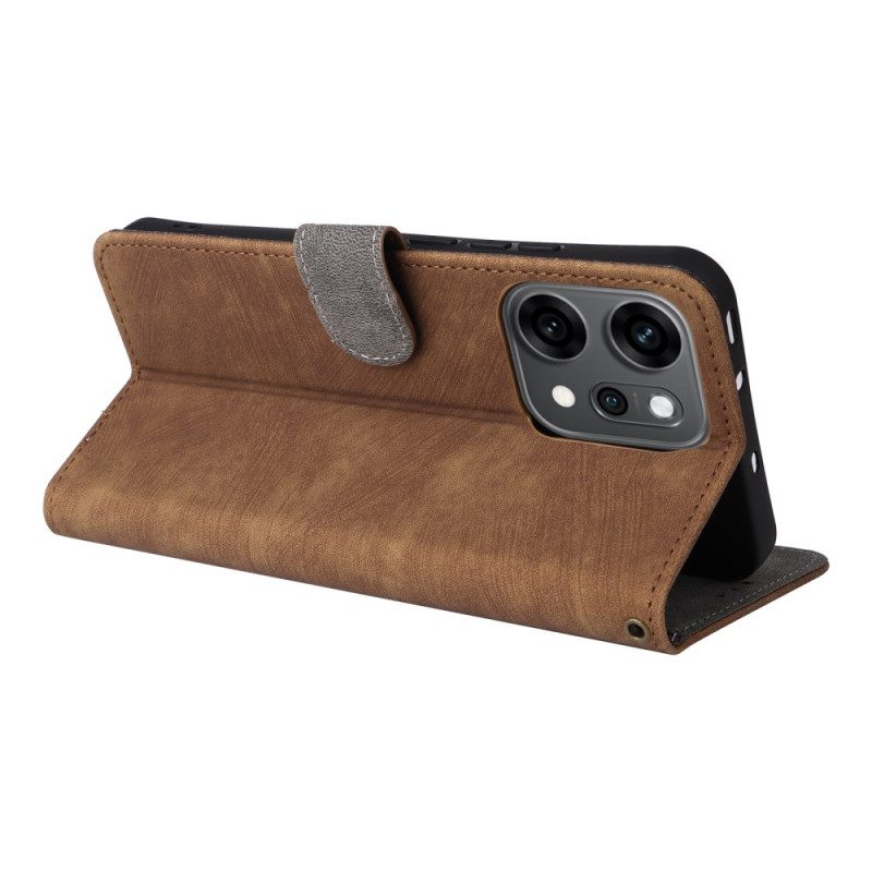 Fodral Oppo Reno 14 5g Rfid-skydd Mockaeffekt