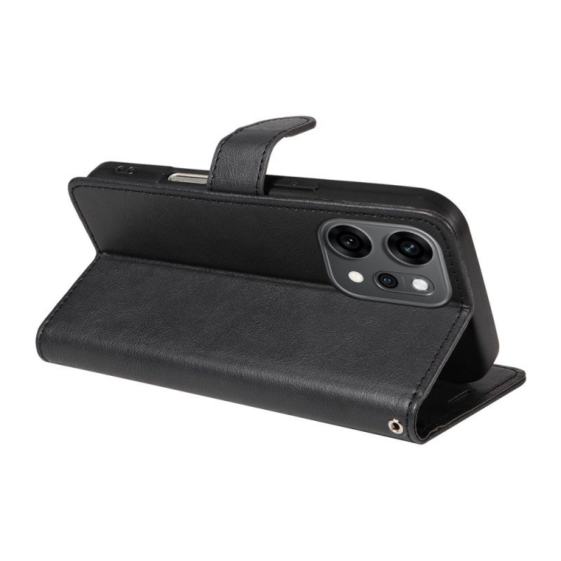 Fodral Oppo Reno 14 Pro 5g Enfärgat Konstläder