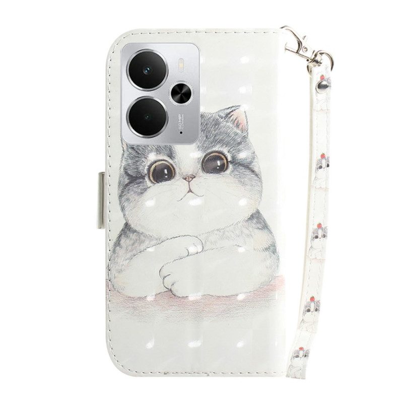 Fodral Realme 14 5g Katt- Och Jordgubbssnöre