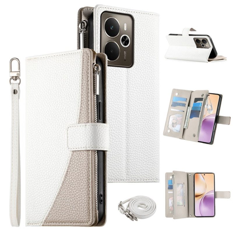 Fodral Realme 14 5g Tvåfärgad Med Rem