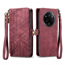 Fodral Realme 14 Pro Plus 5g Linjerad Plånbok