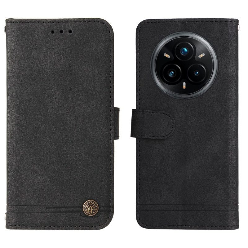 Fodral Realme 14 Pro Plus 5g Vintageeffekt Med Nit