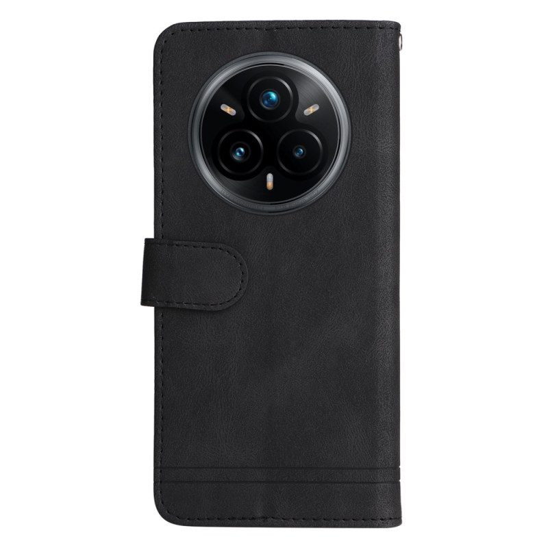 Fodral Realme 14 Pro Plus 5g Vintageeffekt Med Nit