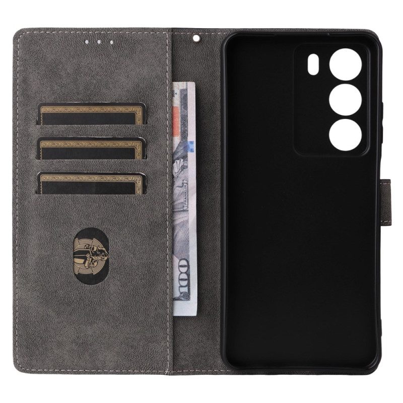 Fodral Realme 14x 5g Konstläder Med Rfid-skydd