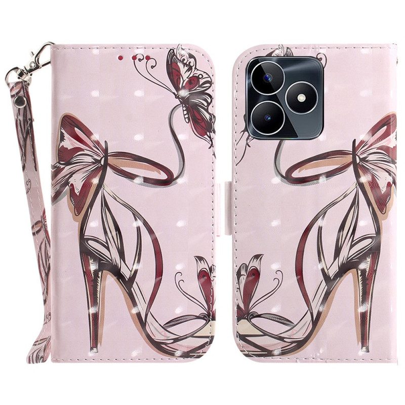 Fodral Realme C53 Högklackhållare Med Snodd