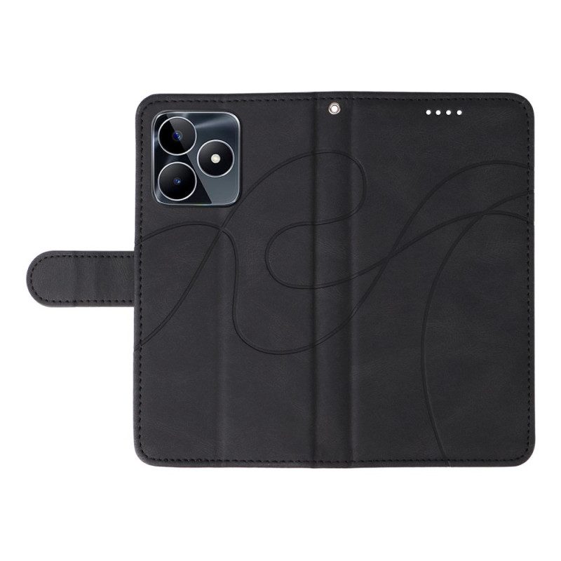 Fodral Realme C53 Vågiga Linjer