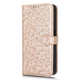 Fodral Realme C55 Glänsande Prickar Med Rem