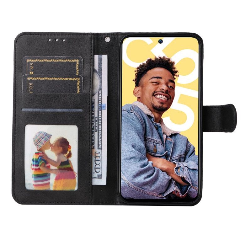 Fodral Realme C55 Lädertexturerad Rem