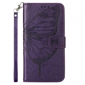 Fodral Realme C55 Plånbok Med Blommigt Fjärilsmönster