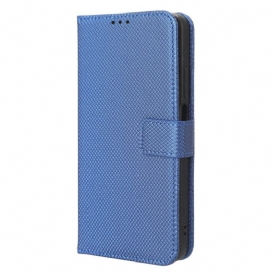 Fodral Realme C55 Plånbok Med Texturerad Rem