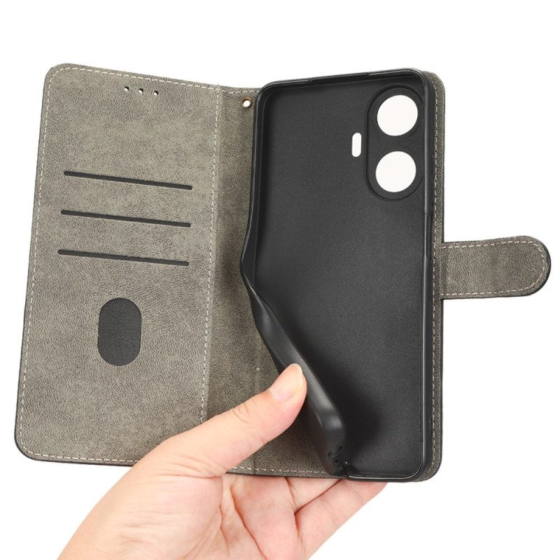 Fodral Realme C55 Rfid-blockerande Plånbok Med Rem