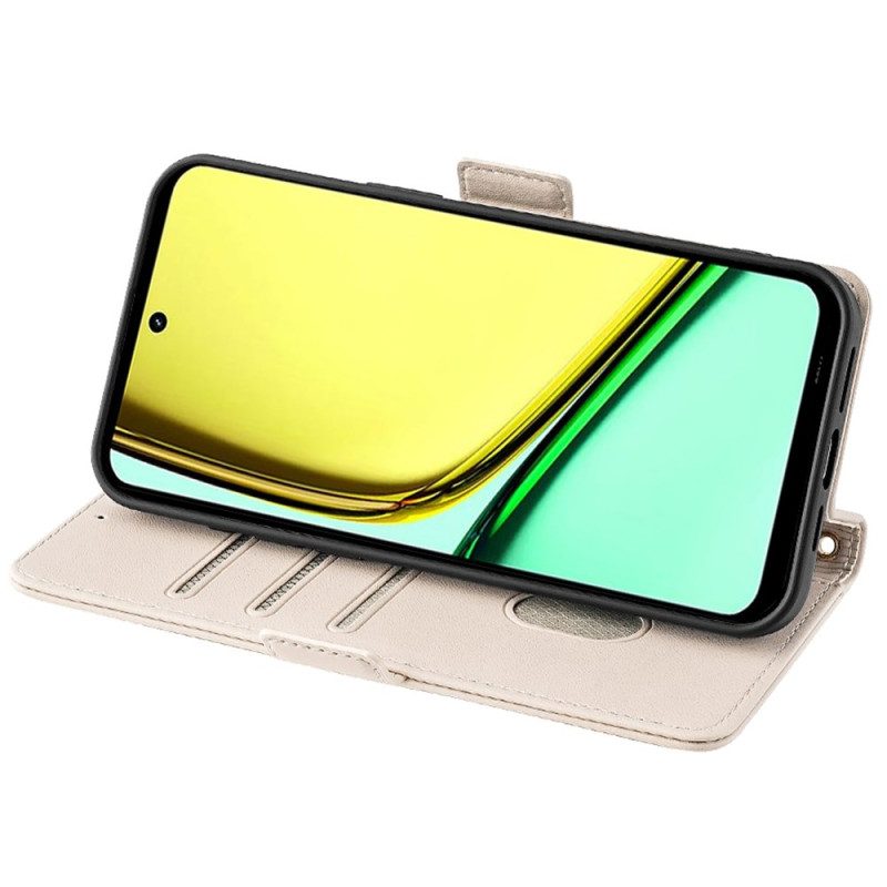 Fodral Realme C67 Guldkedja