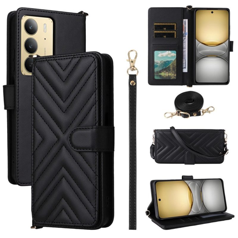 Fodral Realme C75 Premiumdesign Med Rem Och Axelrem