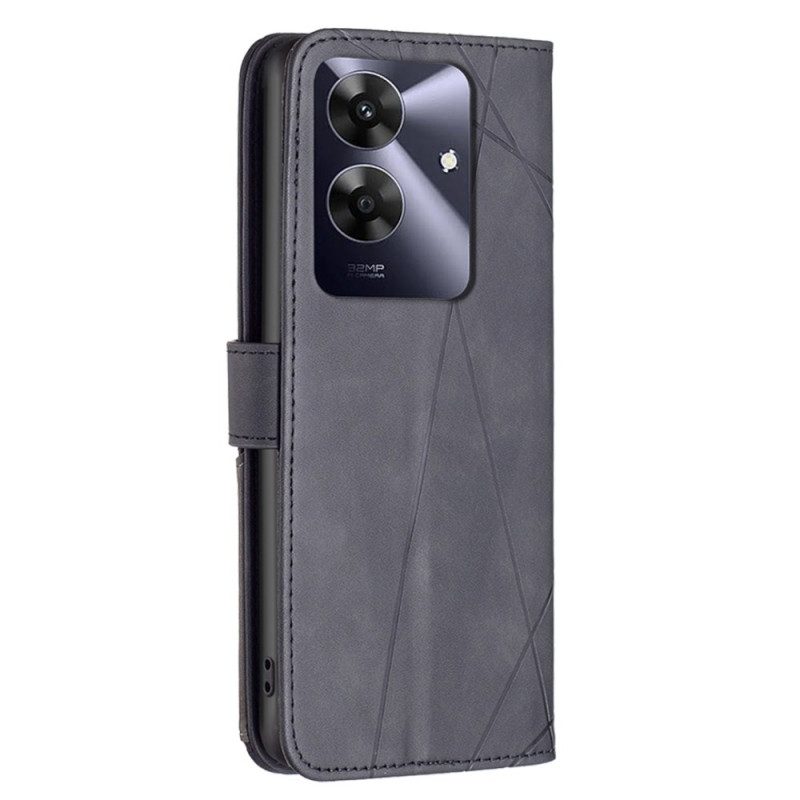 Fodral Realme Note 60 Geometriska Mönster Binfen-färg