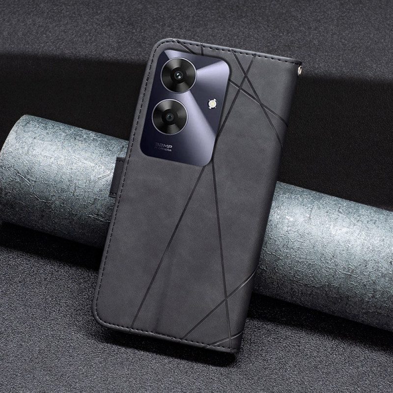 Fodral Realme Note 60 Geometriska Mönster Binfen-färg