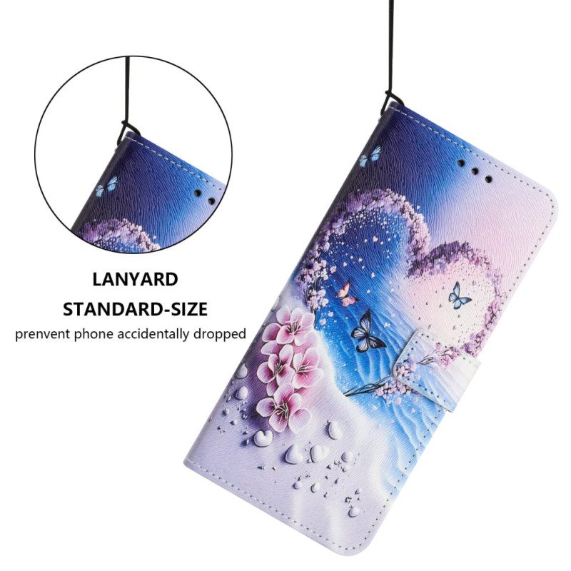 Fodral Sony Xperia 1 Vii Fjäril Och Hjärta