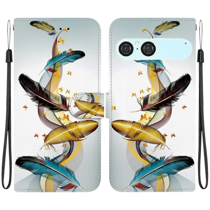 Fodral Sony Xperia 10 Vii Guldfjädrar