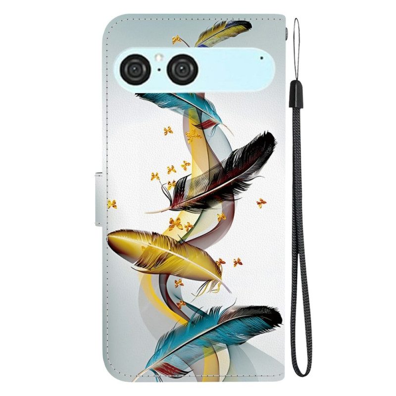 Fodral Sony Xperia 10 Vii Guldfjädrar