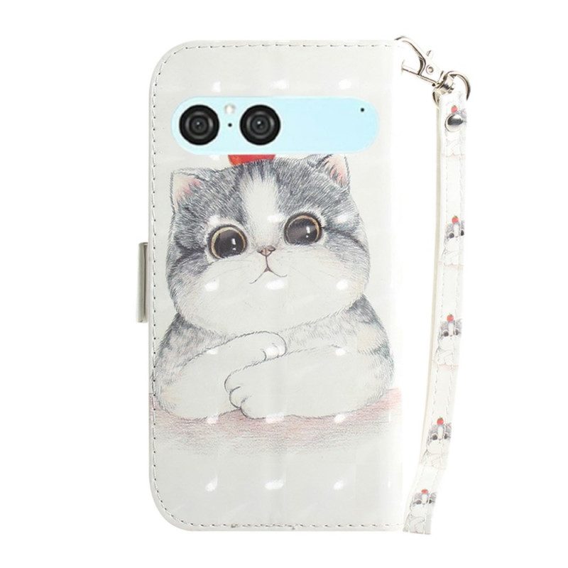 Fodral Sony Xperia 10 Vii Katt- Och Jordgubbsband