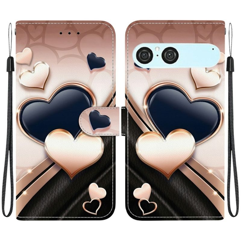 Fodral Sony Xperia 10 Vii Två Hjärtan