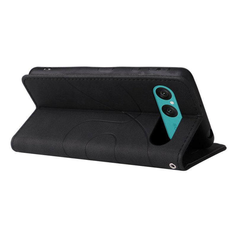 Fodral Sony Xperia 10 Vii Tvåfärgad Vågig