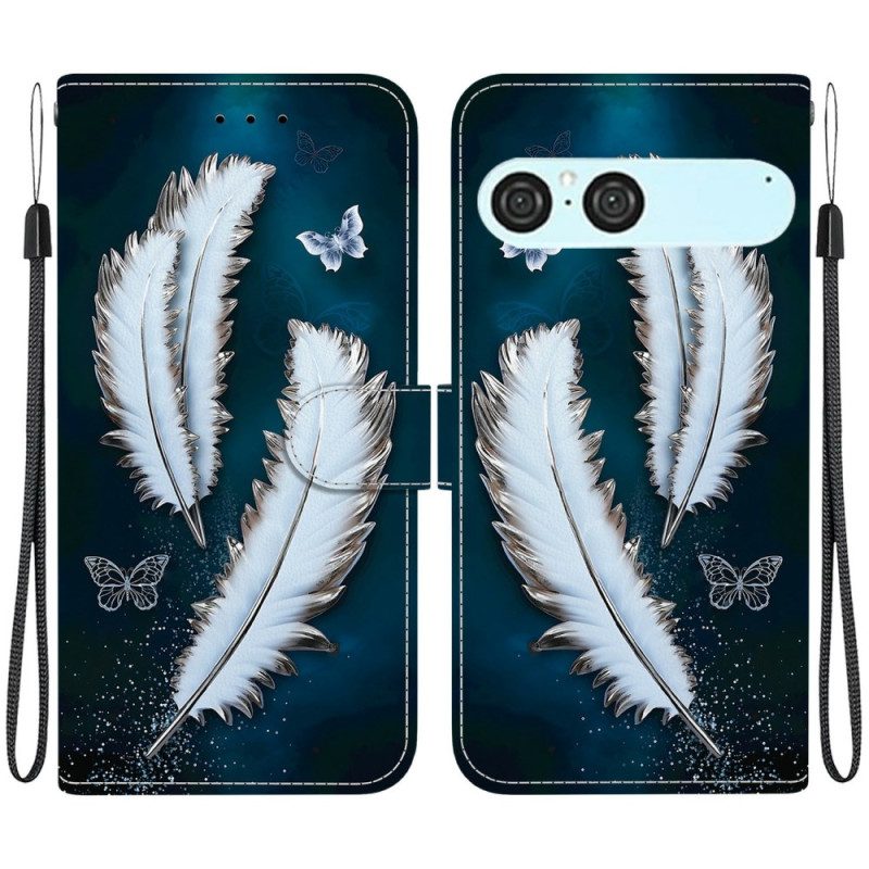 Fodral Sony Xperia 10 Vii Vita Fjärilar