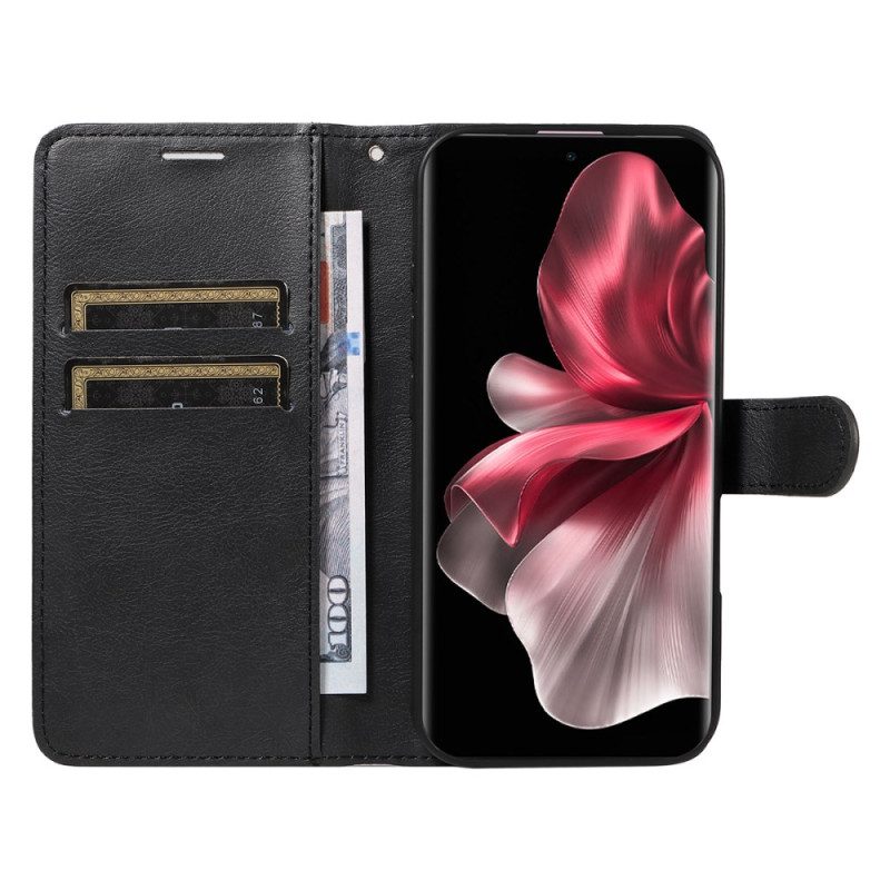 Fodral Vivo V40 Lite 5g Enkel Lädereffekt