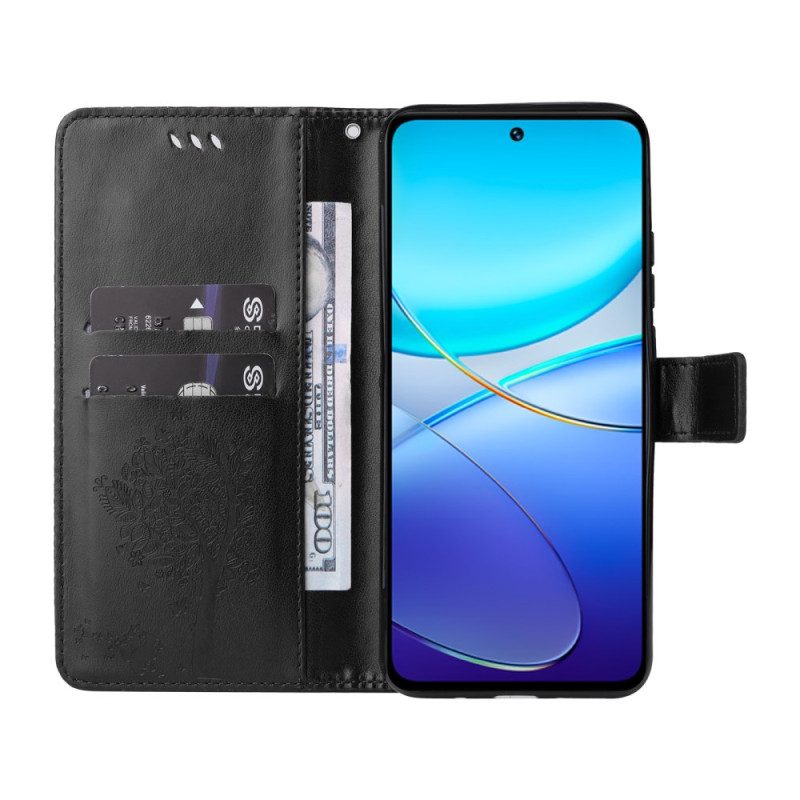 Fodral Vivo V40 Se 5g Träd Och Katt
