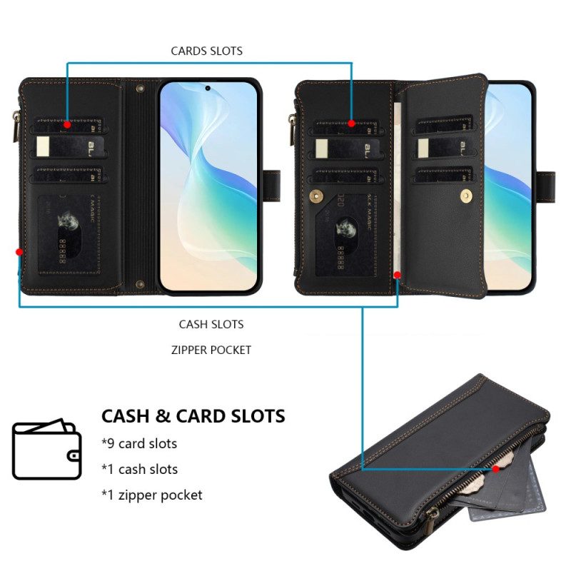Fodral Vivo V50 5g 9 Kortfack Och Handledsrem