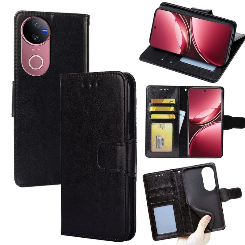 Fodral Vivo V50 5g Retro Konstläder