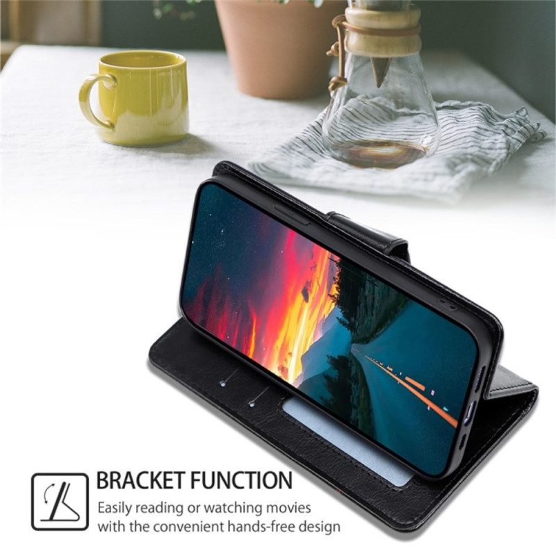 Fodral Vivo V50 5g Retro Konstläder