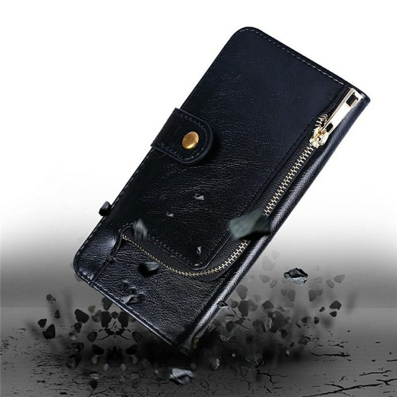 Fodral Vivo V50 Lite 5g Plånbok Med Dragkedja