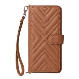 Fodral Vivo V50 Lite 5g Vadderad Med Rem Och Axelrem