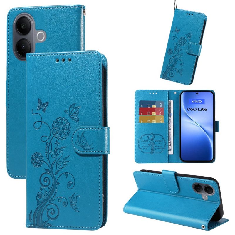 Fodral Vivo V60 Lite Blommigt