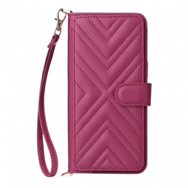 Fodral Vivo X200 Fe Quiltad Med Rem Och Axelrem