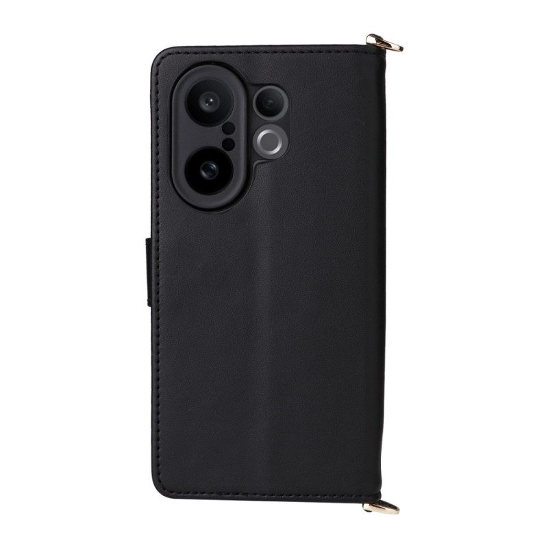 Fodral Vivo X200 Fe Quiltad Med Rem Och Axelrem
