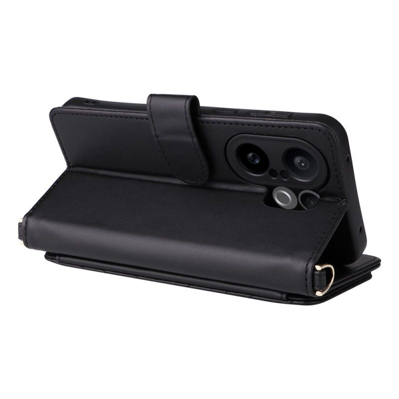 Fodral Vivo X200 Fe Quiltad Med Rem Och Axelrem