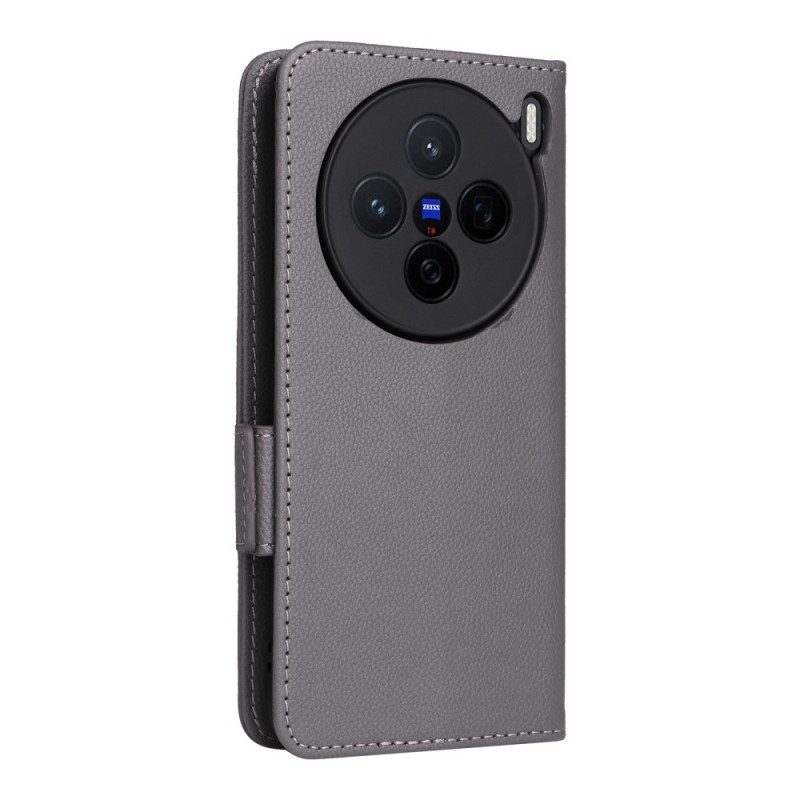 Fodral Vivo X200 Konstläder Med Rem