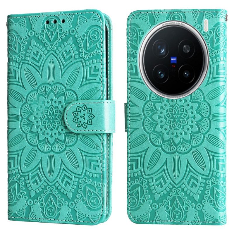 Fodral Vivo X200 Pro Solrosmönster