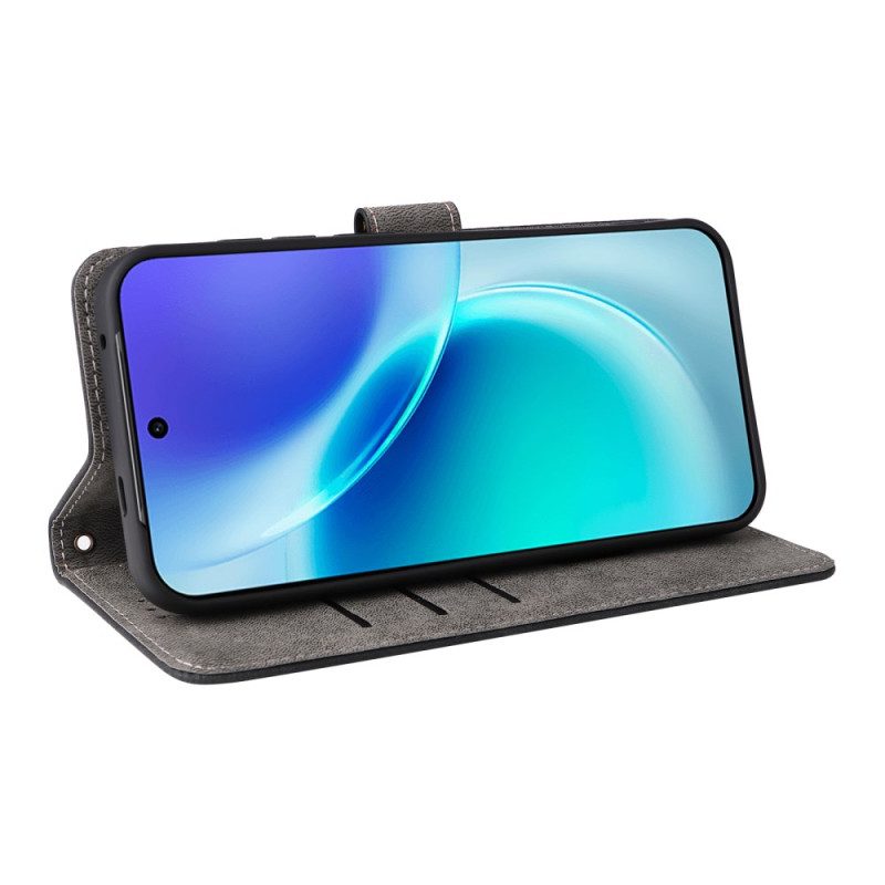 Fodral Vivo X300 Mockaeffekt Med Strap-on