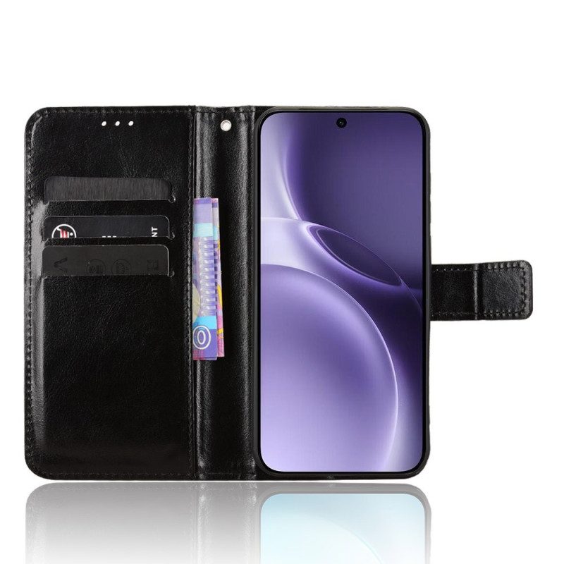 Fodral Vivo X300 Pro Konstläder Flashigt Läder
