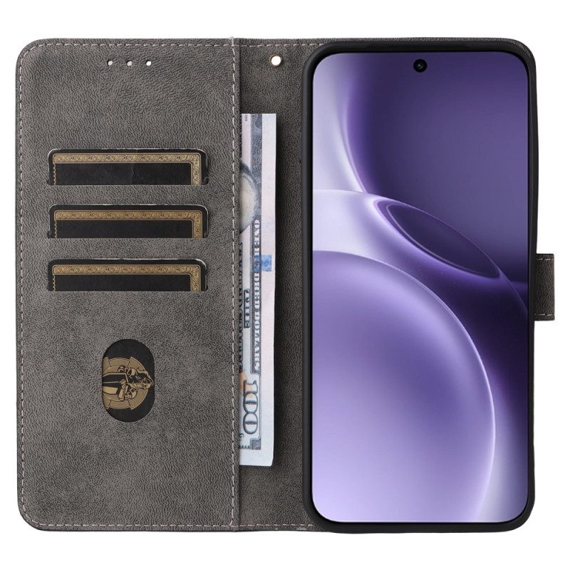 Fodral Vivo X300 Pro Rfid-skyddande Lädereffekt