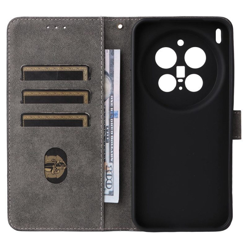 Fodral Vivo X300 Pro Rfid-skyddande Lädereffekt